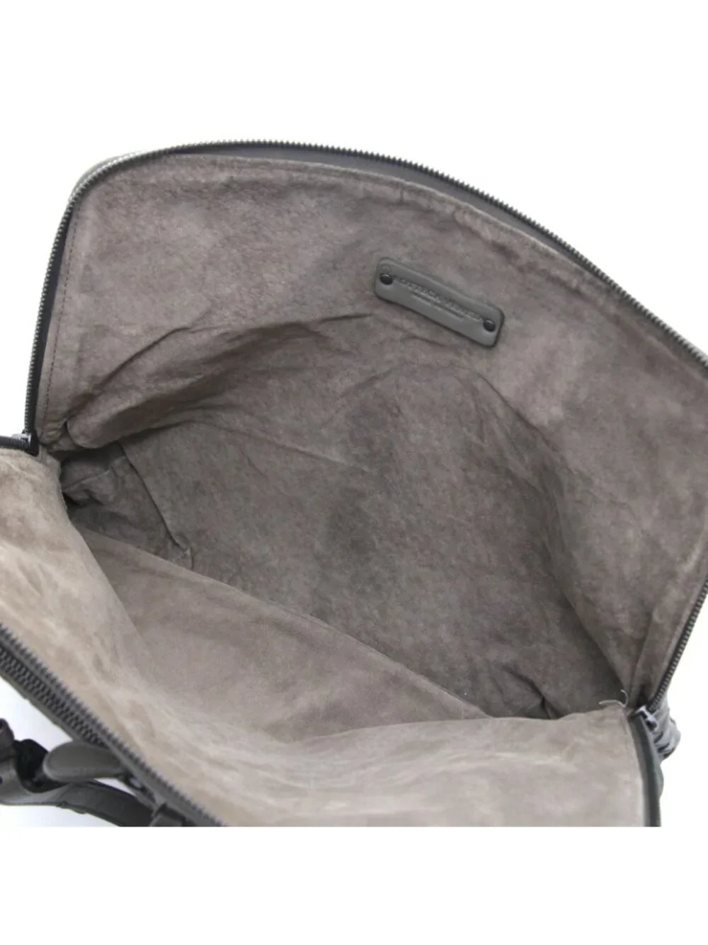 Bottega Veneta Intrecciato Handbag Khaki Leather